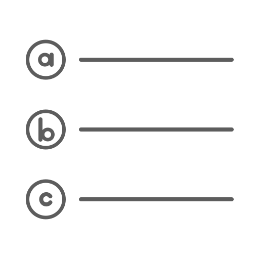 Alphabet Generic outline icon