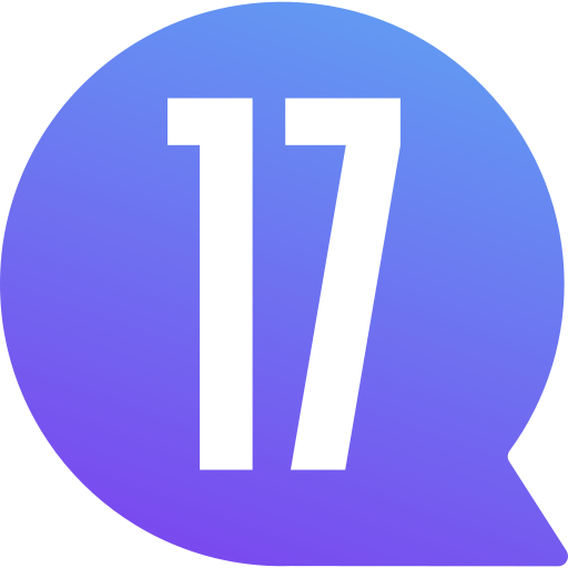 열일곱 Generic gradient fill icon