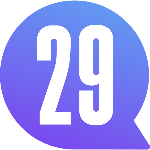 Twenty nine Generic gradient fill icon