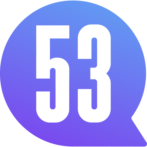 Fifty three Generic gradient fill icon