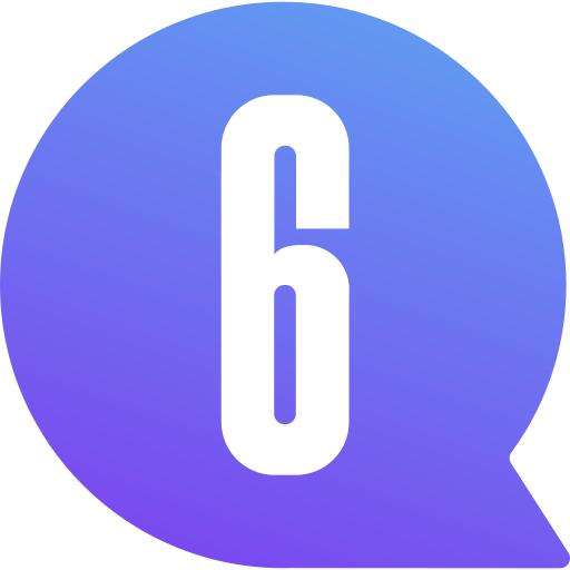 sechs Generic gradient fill icon