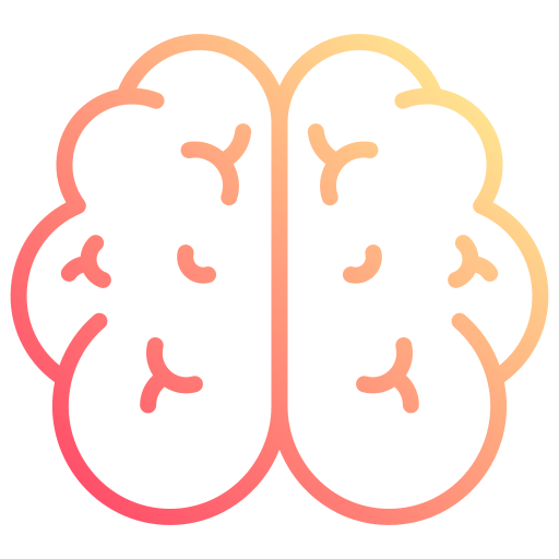 menselijke brein Generic gradient outline icoon