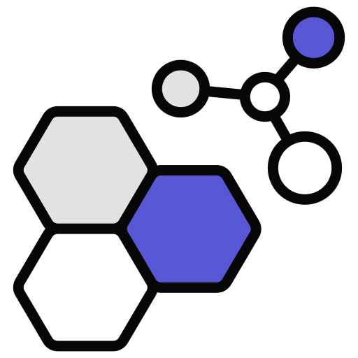 Molecule Generic color lineal-color icon