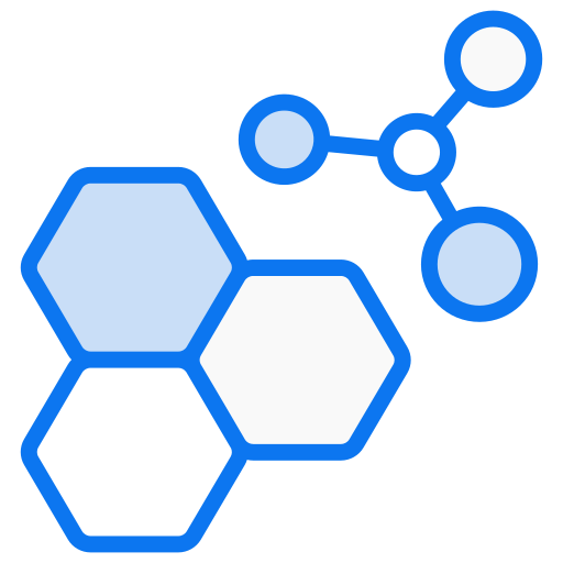 molécule Generic color lineal-color Icône