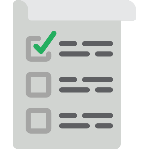 Checklist Basic Miscellany Flat icon