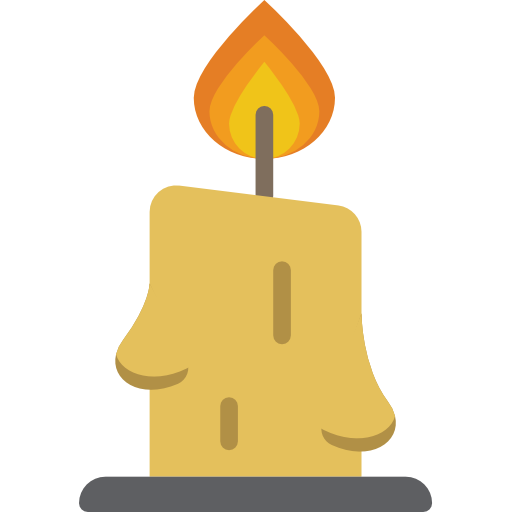 Candle Basic Miscellany Flat icon