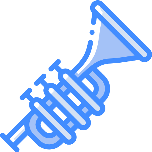 트럼펫 Basic Miscellany Blue icon