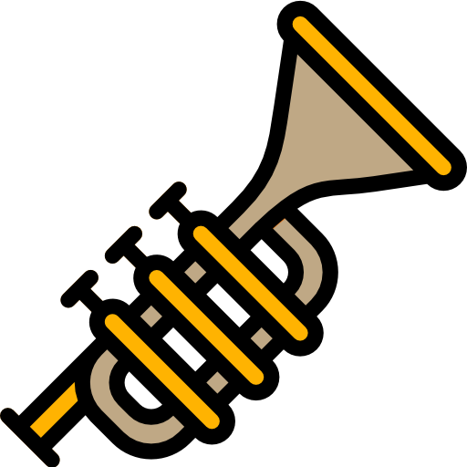 Trumpet Basic Miscellany Lineal Color icon