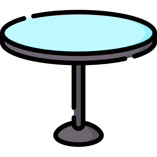라운드 테이블 Special Lineal color icon