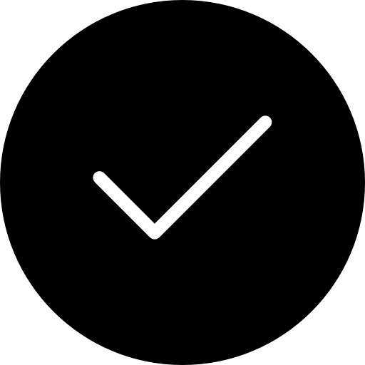 marca de verificación srip Fill icono