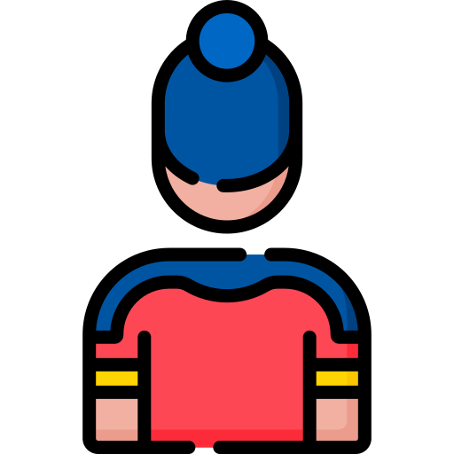 女子選手 Special Lineal color icon