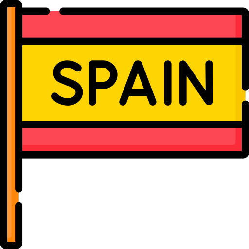 hiszpańska flaga Special Lineal color ikona