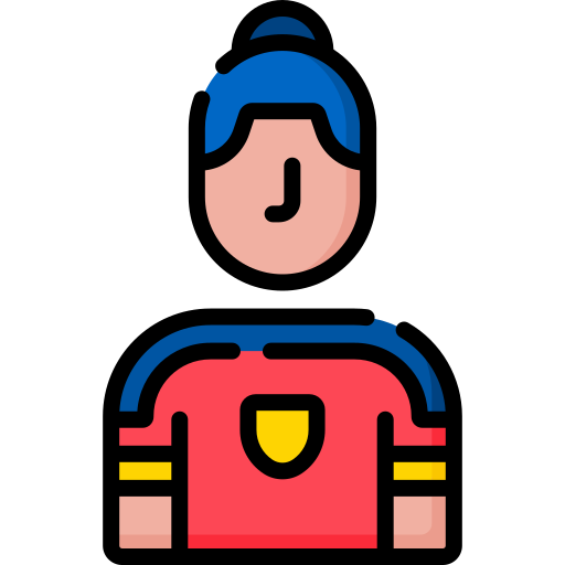 fußballspielerin Special Lineal color icon
