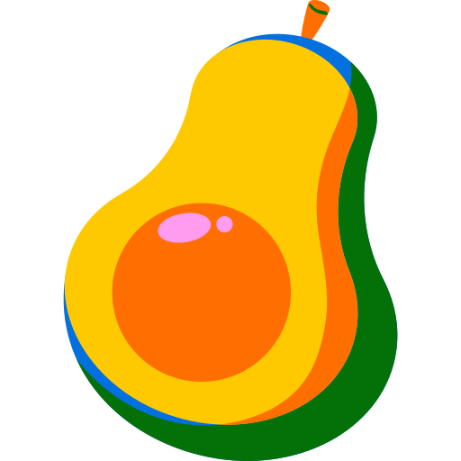 Авокадо Generic color fill иконка