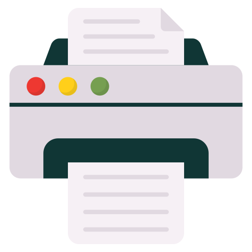 인쇄기 Generic color fill icon