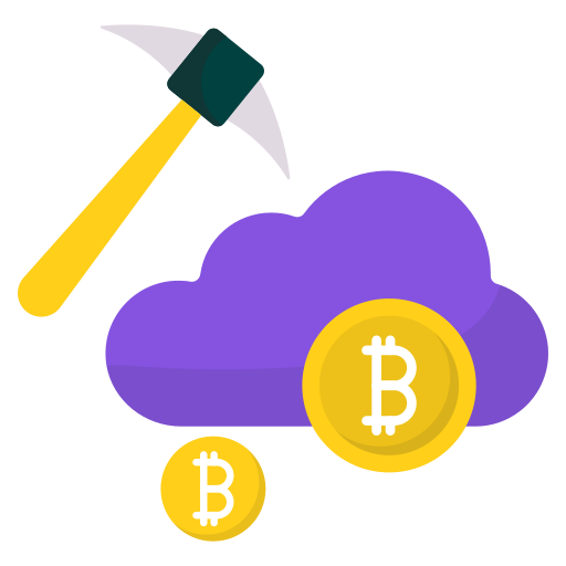 minería bitcoin Generic color fill icono