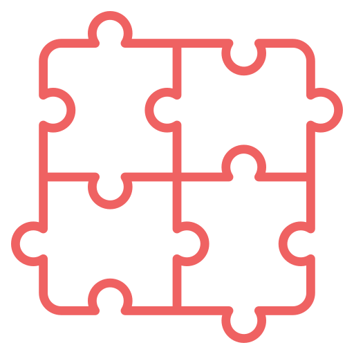 pezzo del puzzle Generic color outline icona