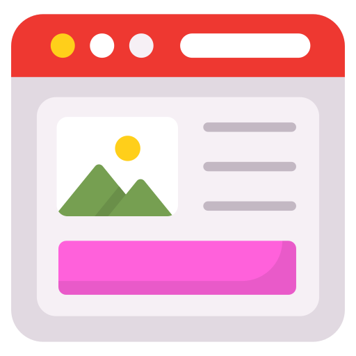Webpage Generic color fill icon