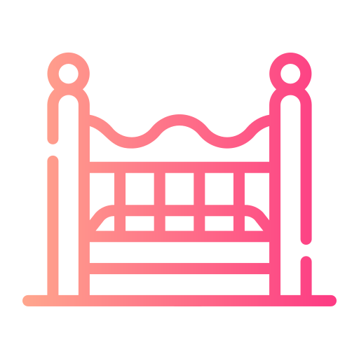 baby bed Generic gradient outline icoon