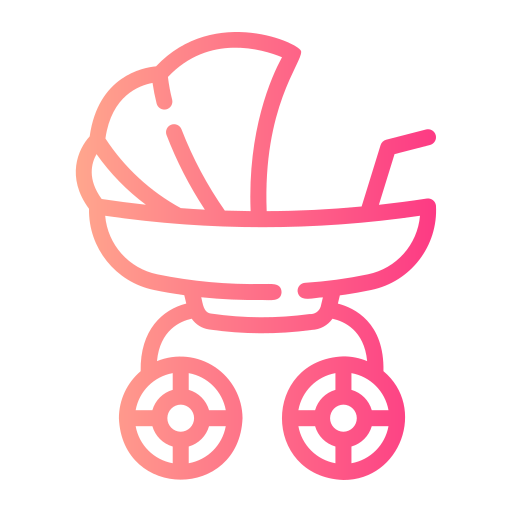 carrinho de bebê Generic gradient outline Ícone