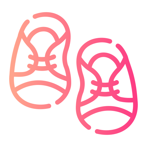scarpe per neonato Generic gradient outline icona