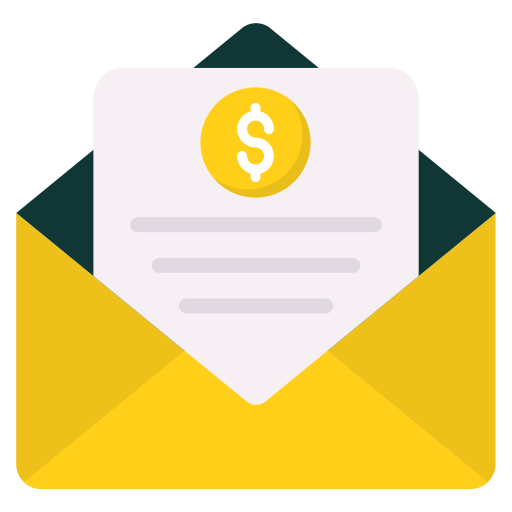Money order Generic color fill icon