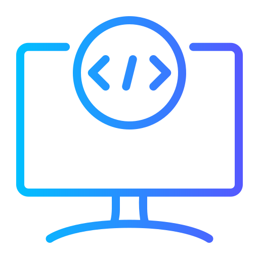 computer Generic gradient outline icon