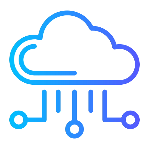 cloud-computing Generic gradient outline icoon