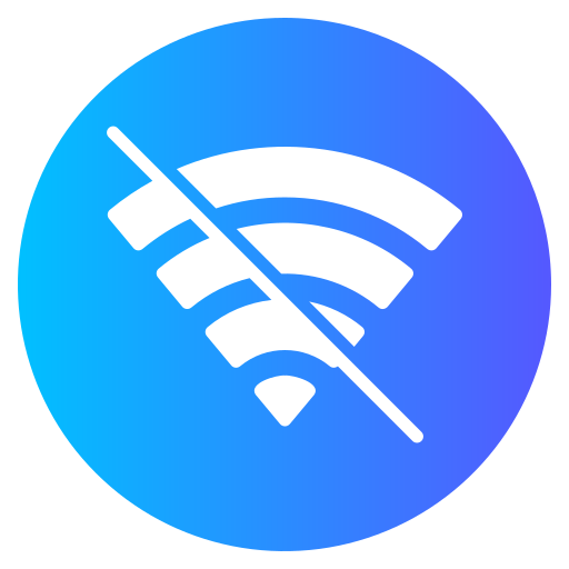 wi-fi 없음 Generic gradient fill icon