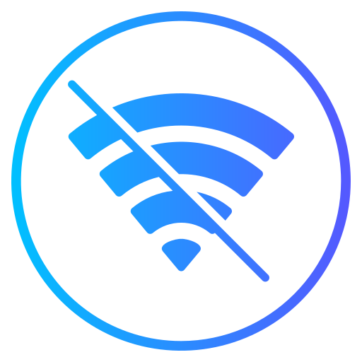 nessuna connessione wi-fi Generic gradient fill icona