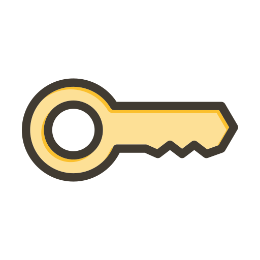 Key Generic color lineal-color icon