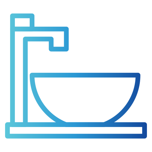lavabo Generic gradient outline icona
