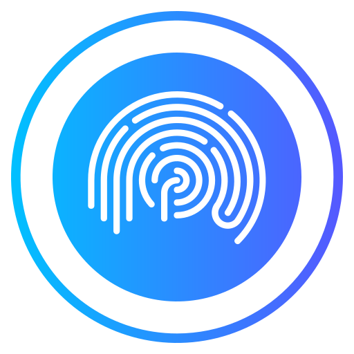 Fingerprint Generic gradient fill icon