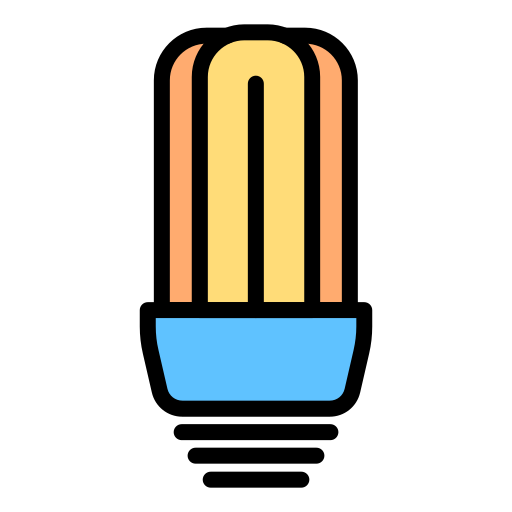 lampadina a led Generic color lineal-color icona
