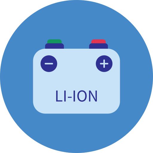 li-ion Generic color fill icon