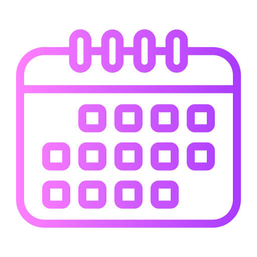 Scheduling Generic gradient outline icon
