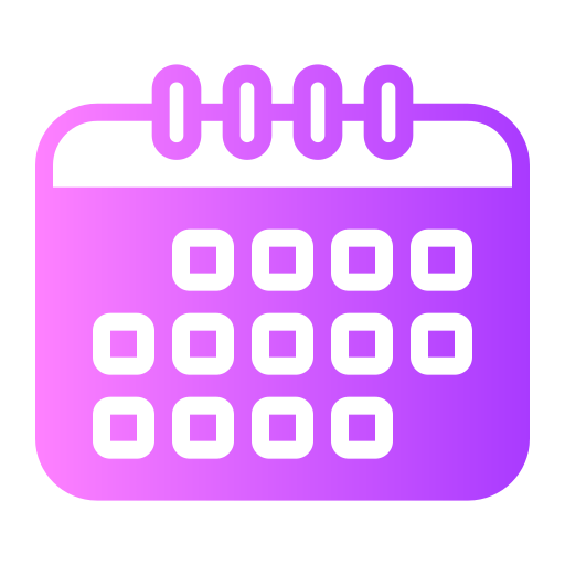 Scheduling Generic gradient fill icon