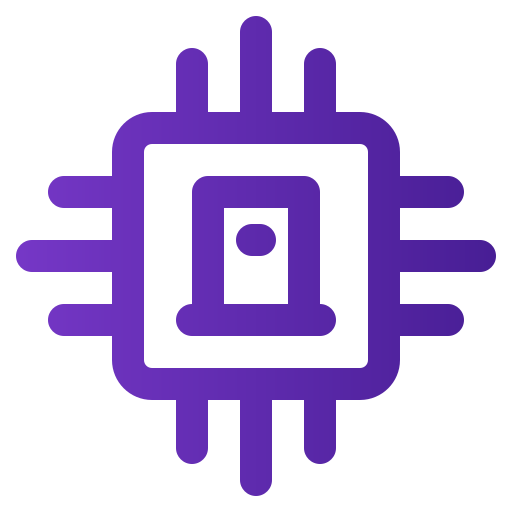 Processor Generic gradient outline icon