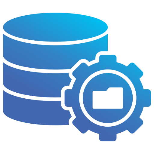 Database Generic gradient fill icon