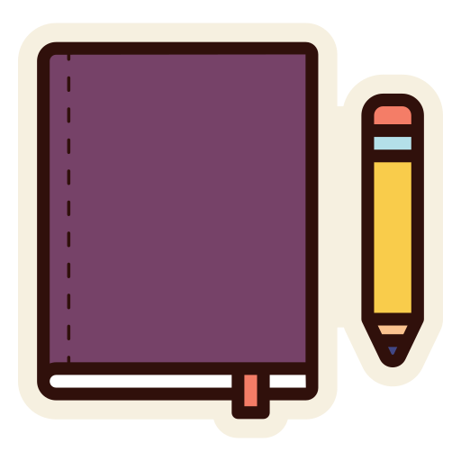 schetsboek Generic color lineal-color icoon