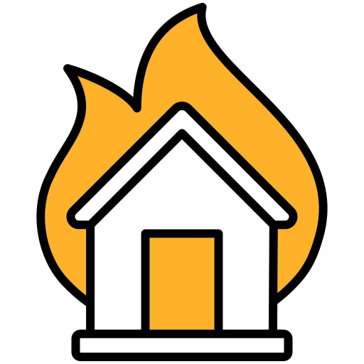 House on fire Generic color lineal-color icon