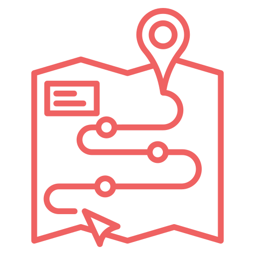 Route map Generic color outline icon