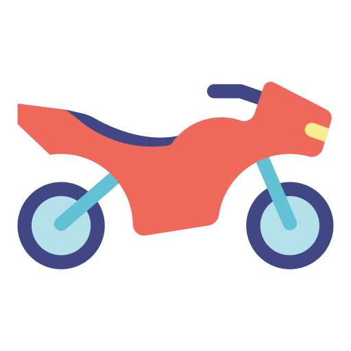 Motorbike Generic color fill icon