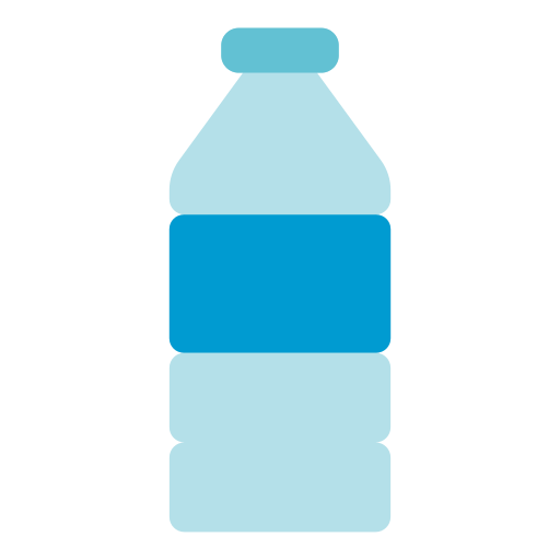 Бутылка с водой Generic color fill иконка