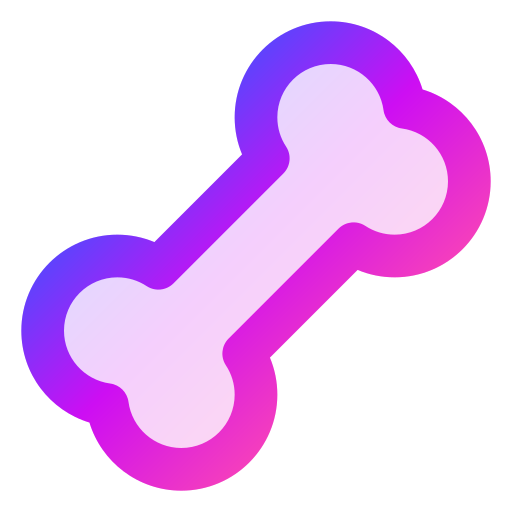 Bone Generic gradient lineal-color icon