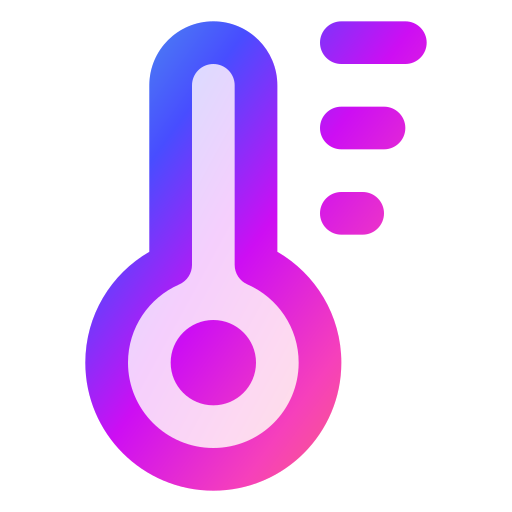 termômetro Generic gradient lineal-color Ícone
