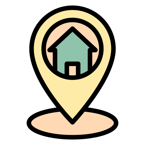 huis locatie Generic color lineal-color icoon