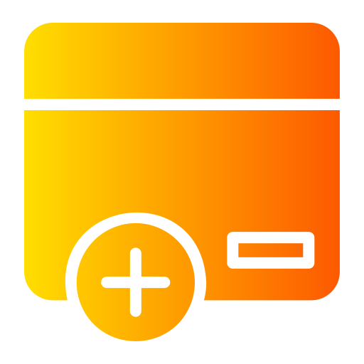 Debit card Generic gradient fill icon