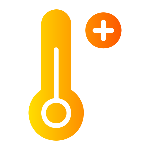 wysoka temperatura Generic gradient fill ikona