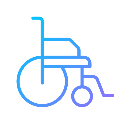 fauteuil roulant Generic gradient outline Icône